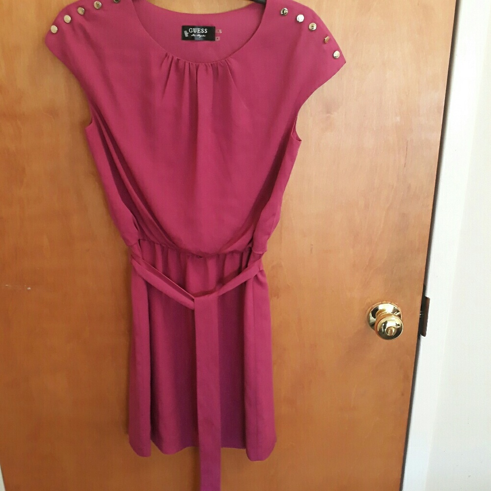 Guess Women's silk lined pink dress size 4